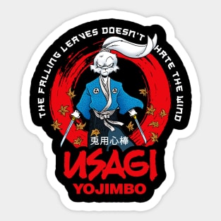 Usagi Yojimbo Falling leaves Sticker